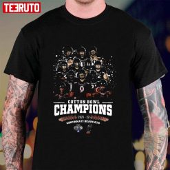 Cincinnati Bearcats Football Team Cotton Bowl Champions 2021 2022 Unisex T-Shirt