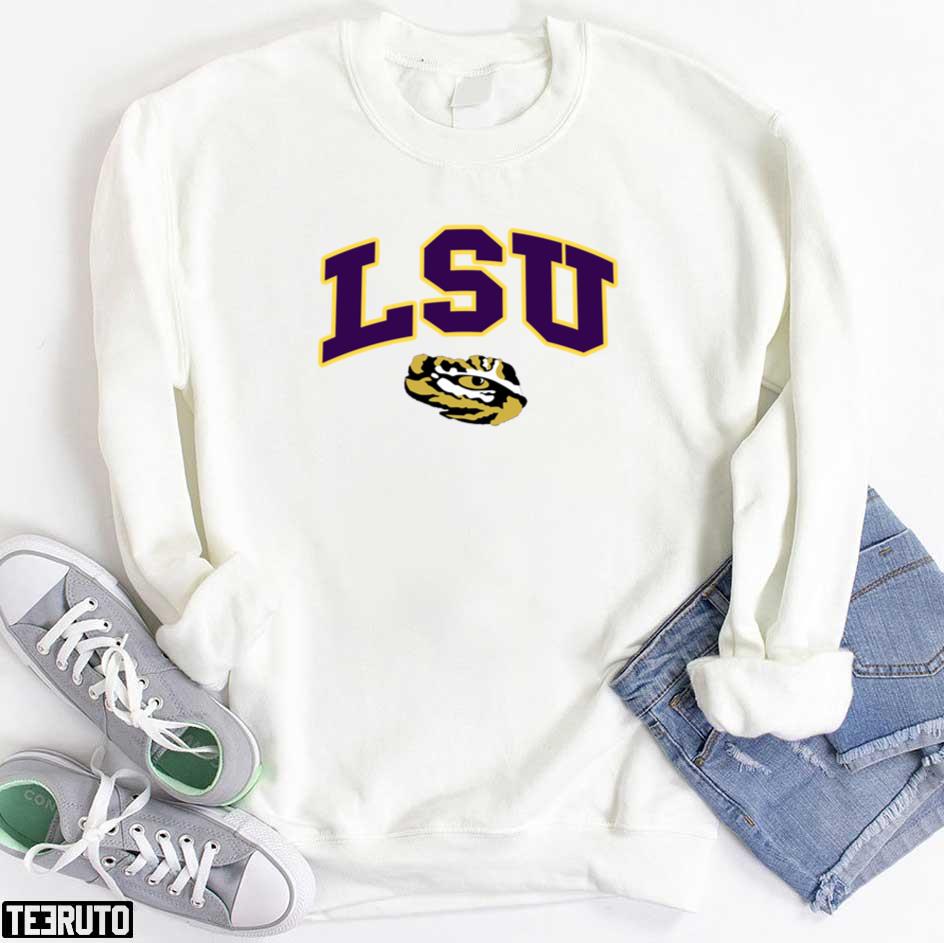 LSU, LSU Tigers Arch Baseball Tee