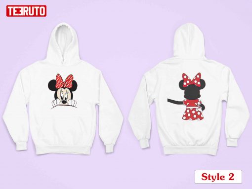 Couple Matching Valentine Mickey Minnie Mouse Disney Characters Hoodie