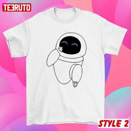 Cute Walle And Eve Pixar Cartoon Couple Matching Valentine T-Shirt