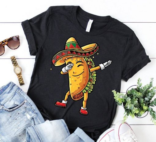 Dabbing Taco Sombrero Taco Unisex T-Shirt