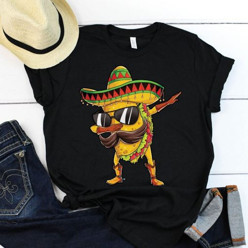 Dabbing Taco Sunglasses Unisex T-Shirt