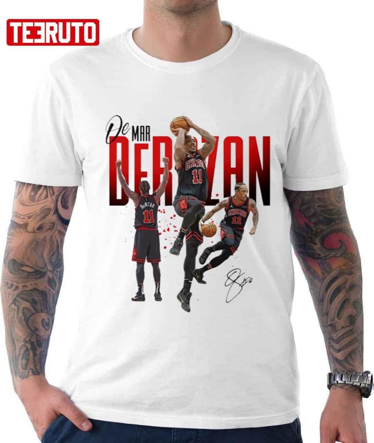 Demar Derozan Signature Chicago Bulls Unisex TShirt Teeruto