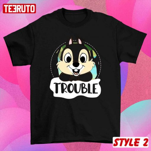 Double Trouble Chip And Dale Couple Matching Valentine T-Shirt