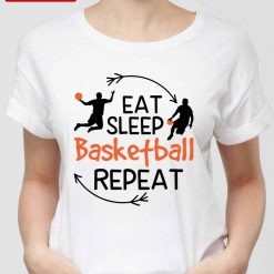 Eat Sleep Basketball Repeat Sport Quote Unisex T-Shirt
