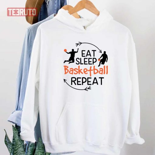 Eat Sleep Basketball Repeat Sport Quote Unisex T-Shirt