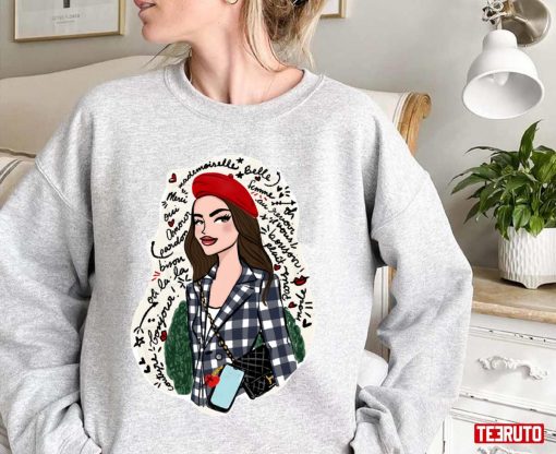 Emily In Paris Art Lily Collins Unisex Sweatshirt