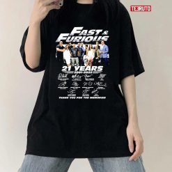 Fast And Furious 21 Years 2001 2022 Unisex T-Shirt