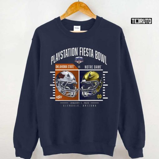 Fiesta Bowl Matchup Notre Dame Fighting Irish Vs. Oklahoma State Cowboys 2022 Unisex T-Shirt