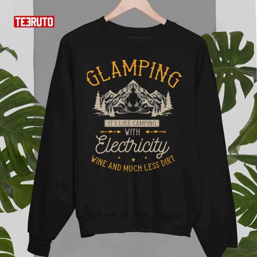 Funny Camper Glamping Nature Drinking Unisex Sweatshirt