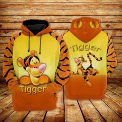 Funny Tigger Winnie The Pooh Gift For Fan 3d All Over Printed Hoodie