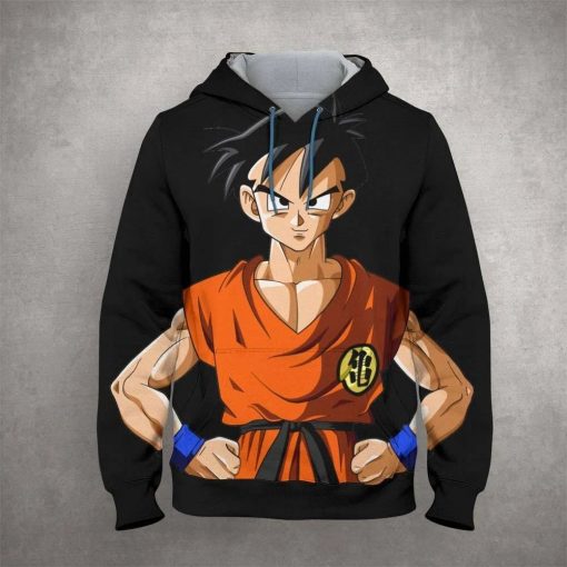 Goku Blue Saiyan Cartoon Dragon Ball Anime Manga 35 Over Print 3d Hoodie