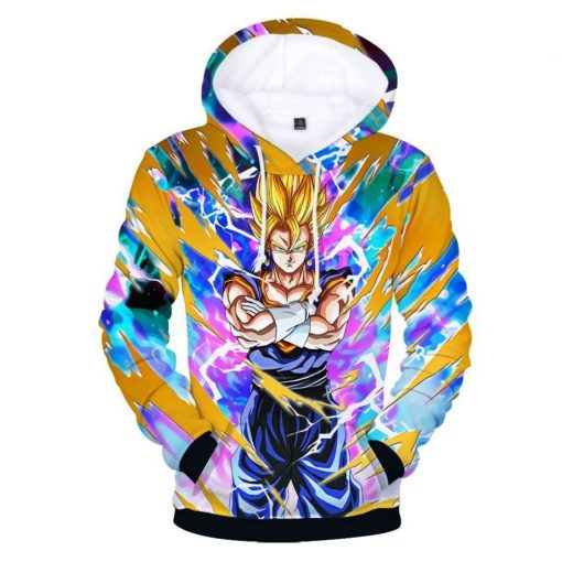 Goku Saiyan Cartoon Dragon Ball Anime Manga Over Print 3d Hoodie