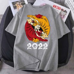 Happy Chinese New Year 2022 Tiger Zodiac Ying Yang Unisex T-Shirt