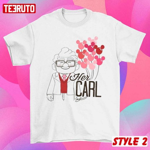 Her Carl His Ellie Pixar Up Movie Husband And Wife Couple Matching Valentine Sweatshirt