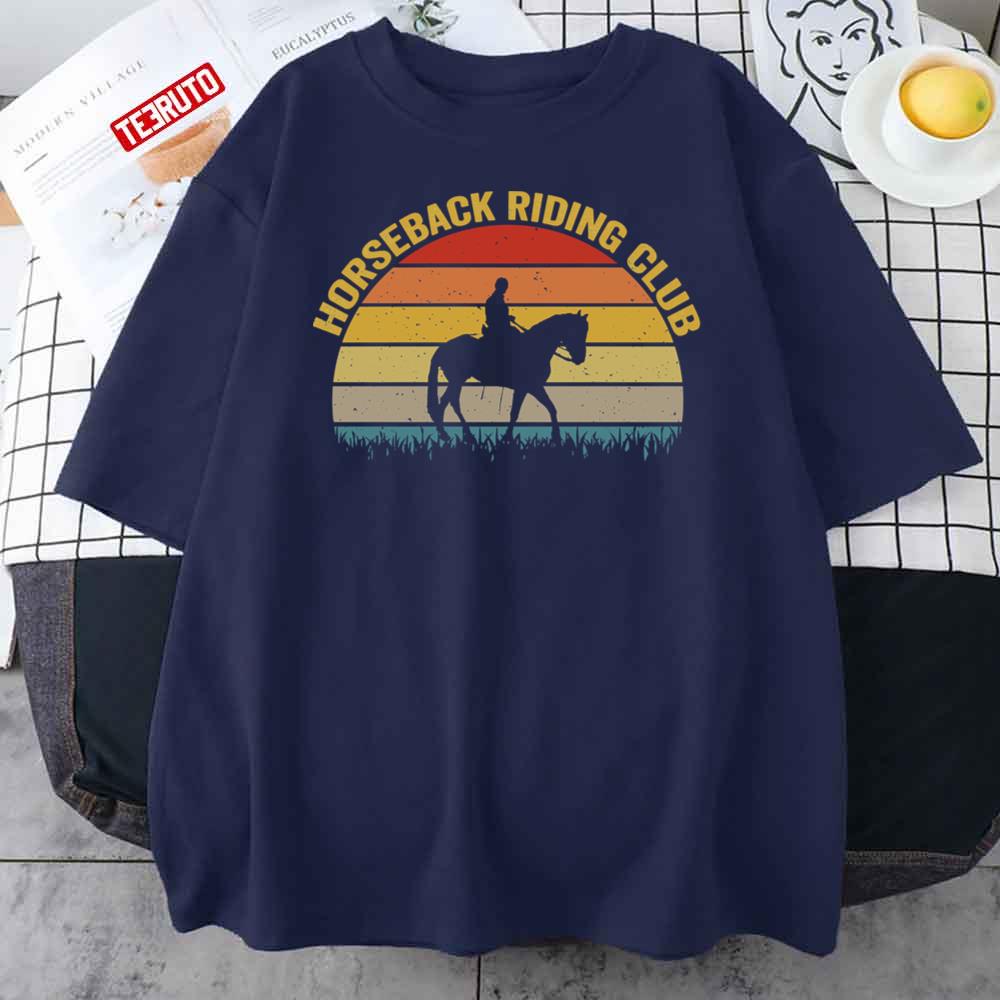 Horseback Riding Club Horse Vintage Unisex T-Shirt
