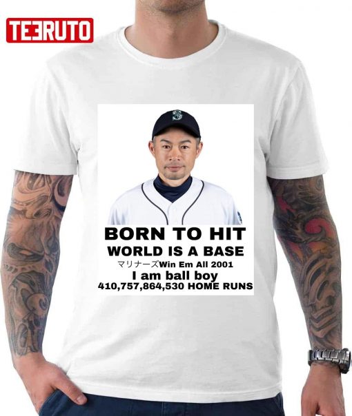 Ichiro Born To Hit Unisex T-Shirt