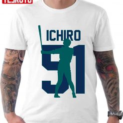 Ichiro Suzuki Jersey Number Artwork Unisex T-Shirt