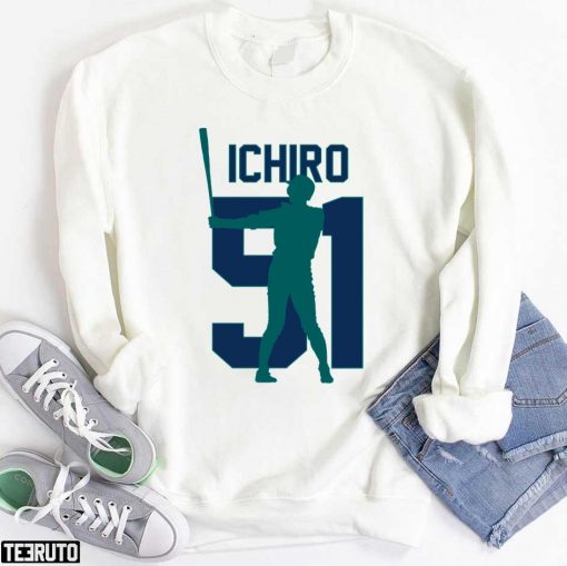 Ichiro Suzuki Jersey Number Artwork Unisex T-Shirt