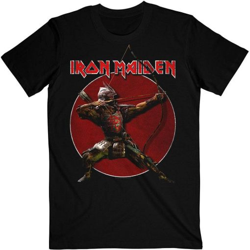 Iron Maiden Senjutsu Eddie Archer Red Circle T-Shirt