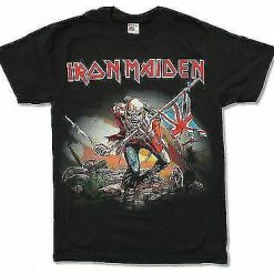 Iron Maiden Trooper Big Print Black T-Shirt