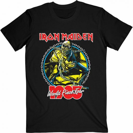 Iron Maiden World Piece Tour _83 V.2. Official Tee T-Shirt