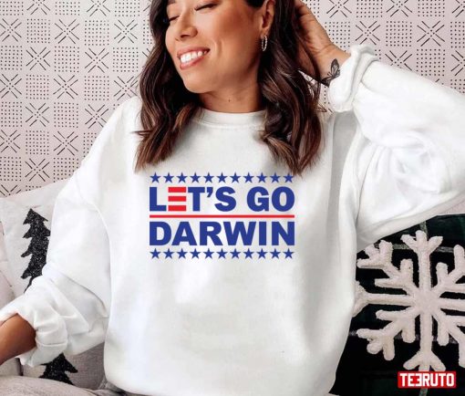 Let’s Go Darwin American Flag Style Unisex T-Shirt