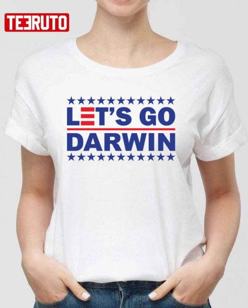 Let’s Go Darwin American Flag Style Unisex T-Shirt