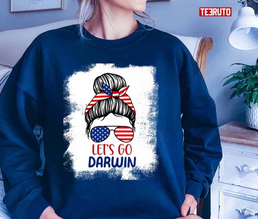 Let’s Go Darwin Funny American Buns Unisex T-Shirt