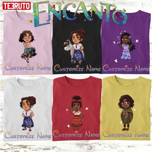 Madrigal Camilo Bruno Isabela Luisa Dolores Encanto Cute Chibi Group T-Shirt