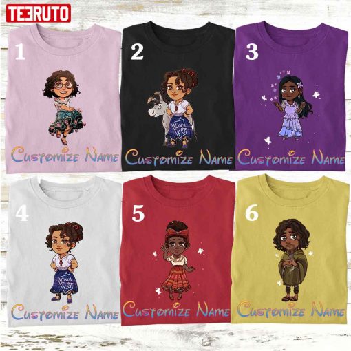 Madrigal Camilo Bruno Isabela Luisa Dolores Encanto Cute Chibi Group T-Shirt