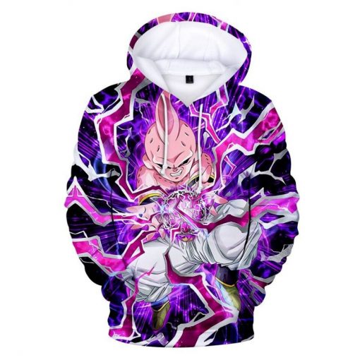 Majim Boo Cartoon Dragon Ball Anime Manga 2 Over Print 3d Hoodie