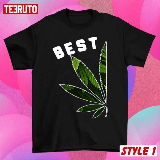 Marijuana Leaf Best Buds Couple Matching Valentine Weed Lover Sweatshirt