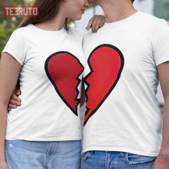 Matching Heart Couple Valentine T-Shirt