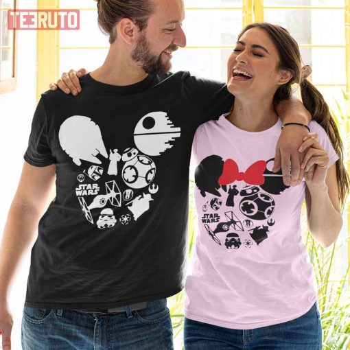 Mickey Minnie Mouse Disney Characters Couple Matching Valentine T-Shirt