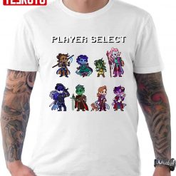 Mighty Nein Pixels Player Select Unisex T-Shirt