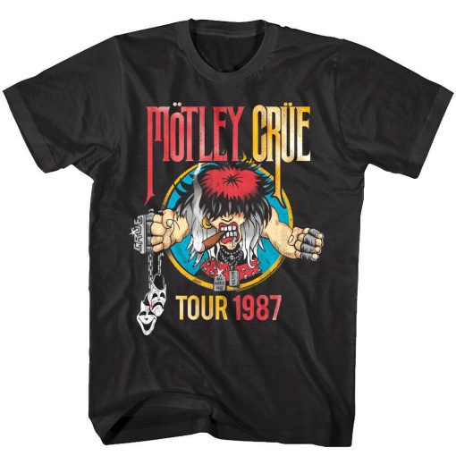 Motley Crue Cartoon Girls Tour 1987 Unisex T-shirt