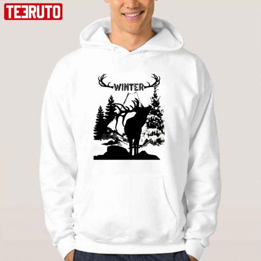 Nature Winter Mood Deer Unisex T-Shirt