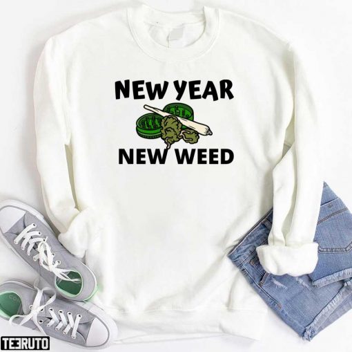 New Year New Weed Funny 2022 Unisex T-Shirt