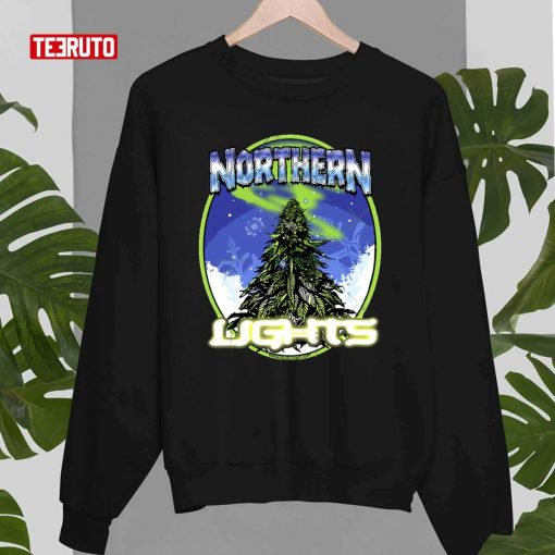 Northern Lights Cannabis Strain Art Unisex Sweatshirt