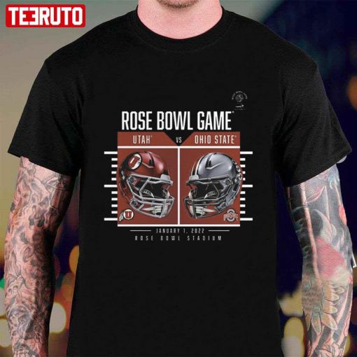 Ohio State Buckeyes Vs. Utah Utes 2022 Rose Bowl Matchup Coin Flip Unisex T-Shirt