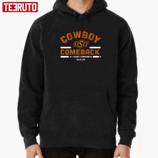 Oklahoma State Cowboy Comeback 21 Point Comeback 2022 Unisex T-Shirt