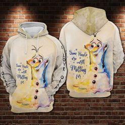 Olaf Frozen – Some People Are Worth Melting For Over Print 3d Hoodie