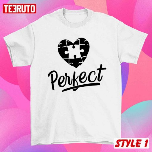 Perfect Heart Match Puzzle Couple Matching Valentine Sweatshirt