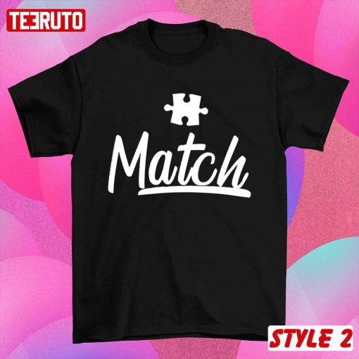 Perfect Heart Match Puzzle Couple Matching Valentine Sweatshirt