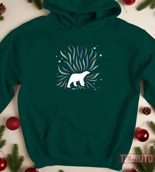 Polar Bear Northern Lights Unisex T-Shirt