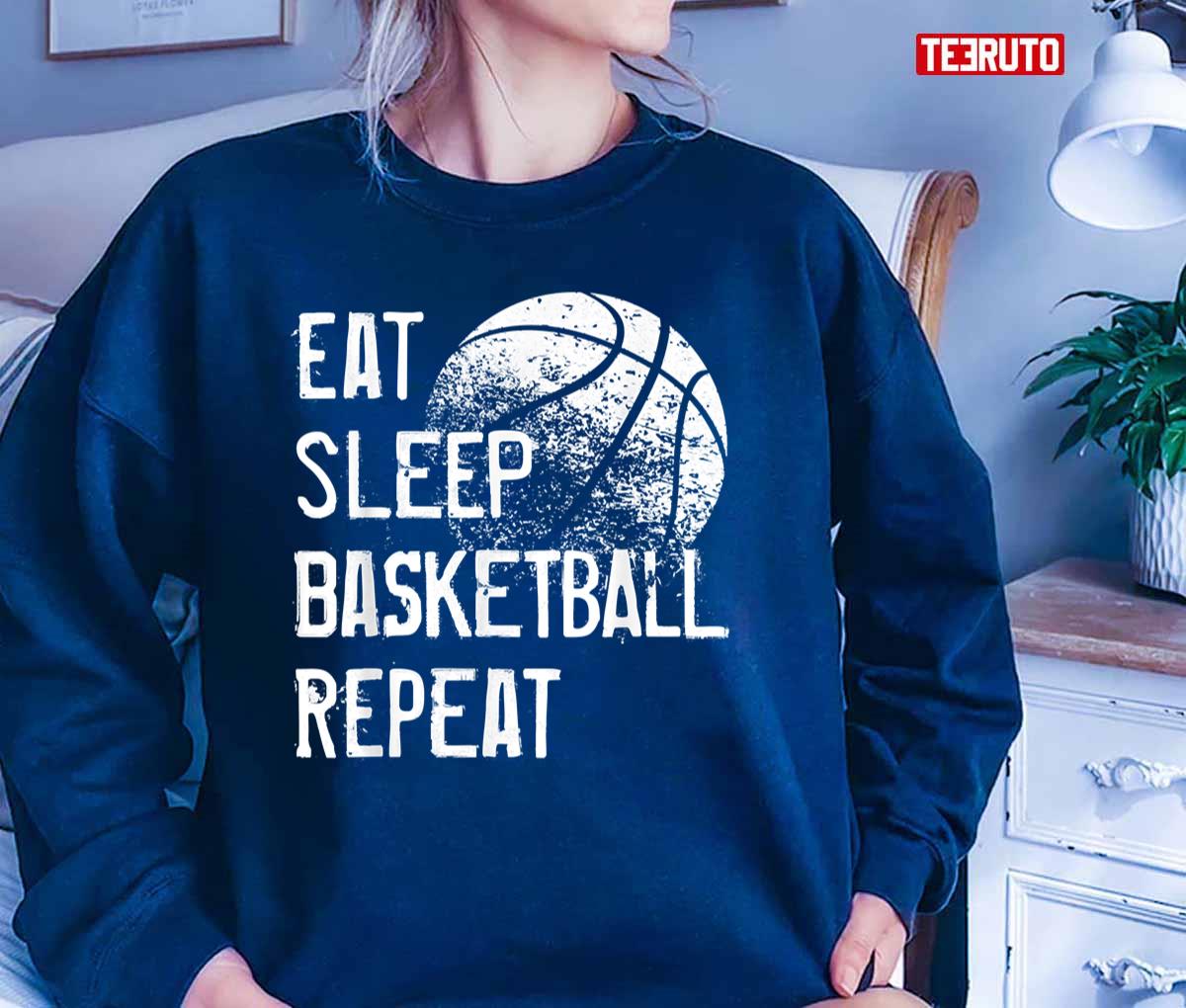 Quote Eat Sleep Basketball Repeat Unisex T-Shirt