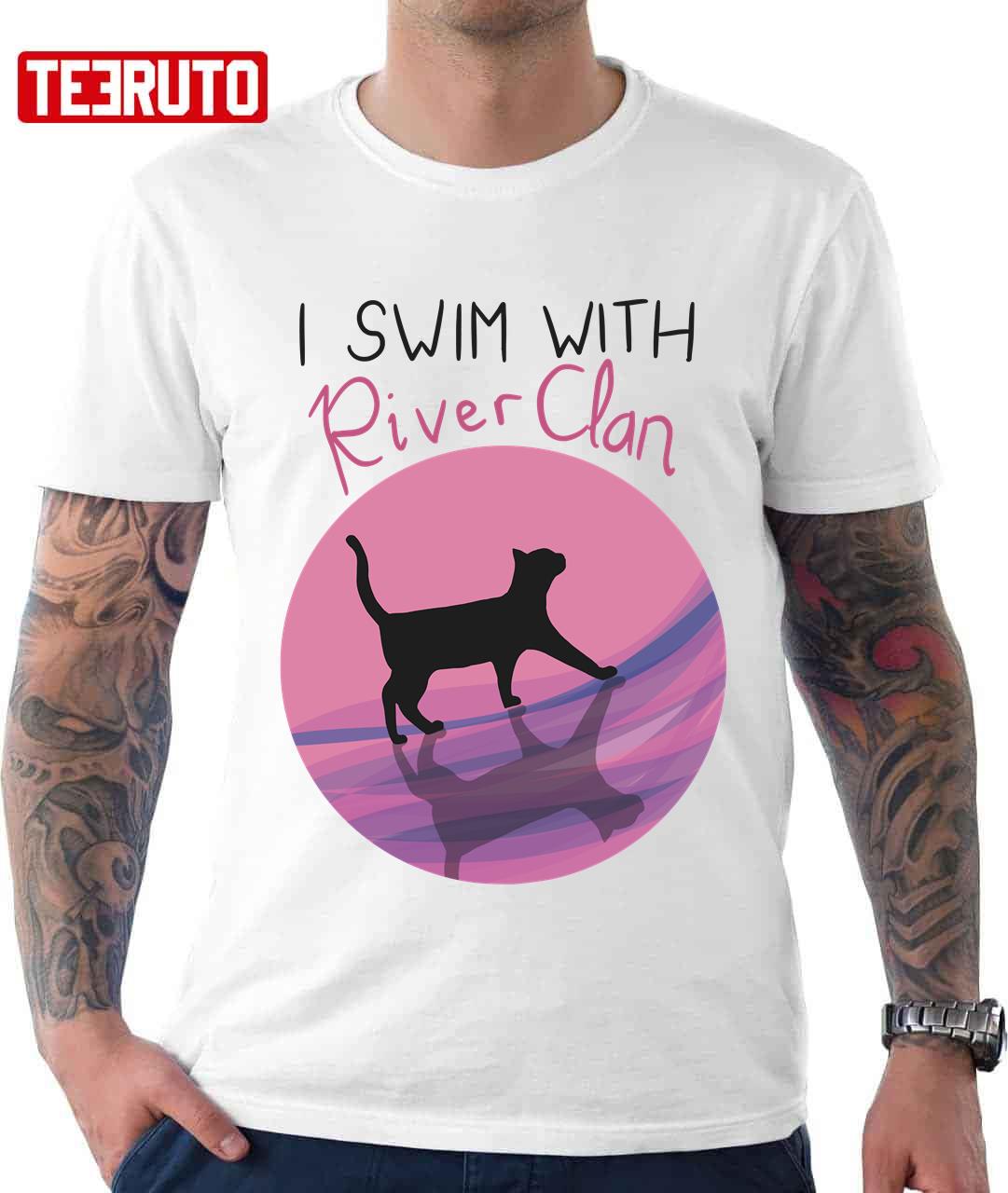 Riverclan Pride Black Cat Silhouette Unisex T-Shirt