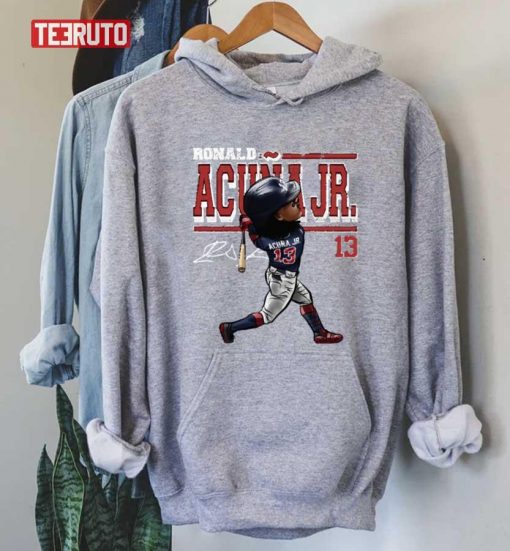 Ronald Acuna Jr Carton Unisex Hoodie