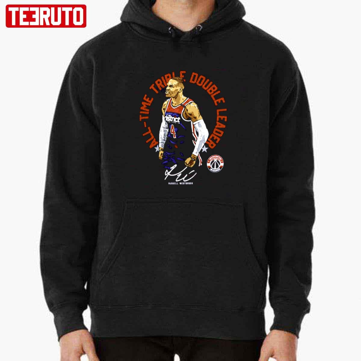 Russell Westbrook Washington Wizards All-Time Triple Double Leader Hoodie